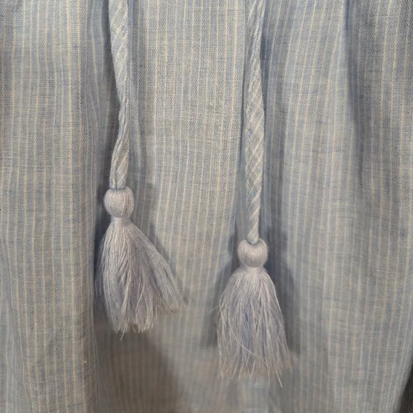 Savanna Jane Plus Size Floral Embroidered Striped Sleeveless Blouse Top 1X NWT - Picture 4 of 10